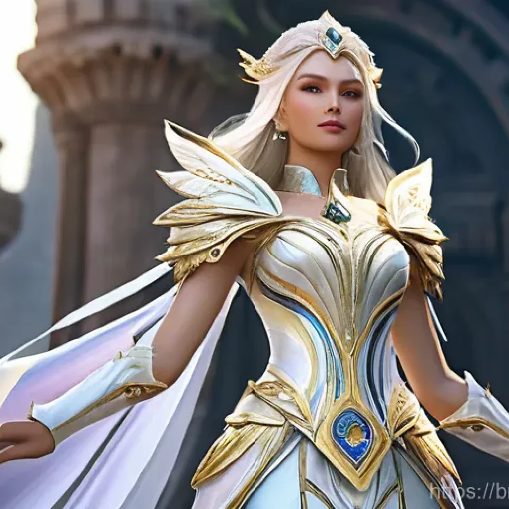 아이온 캐릭터 코스튬 획득 - **Aion Quest Reward: Triumphant Daeva in Lore-Rich Attire**
    "A female Elyos Daeva, fully clothed...