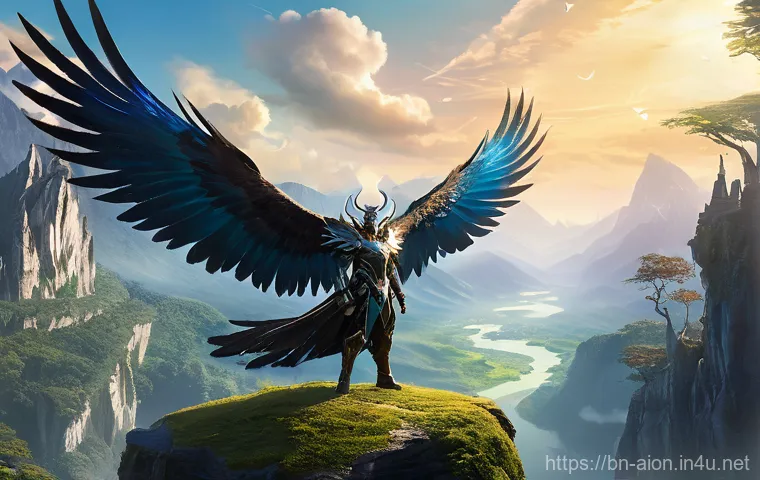 아이온 비행 시스템 - Prompt 1: The First Flight of a Daeva**