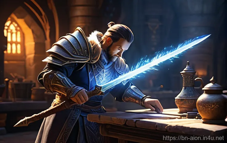 아이온 신화급 아이템 공략 - **"Mythic Dungeon Farming: Epic Battle"**
    A group of heroic fantasy adventurers, resembling the ...